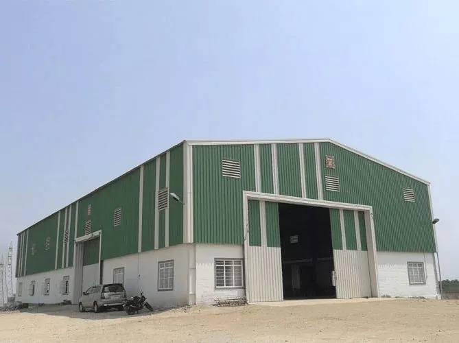 Практикалық және әдемі Prefab металл қоймасының ғимараты