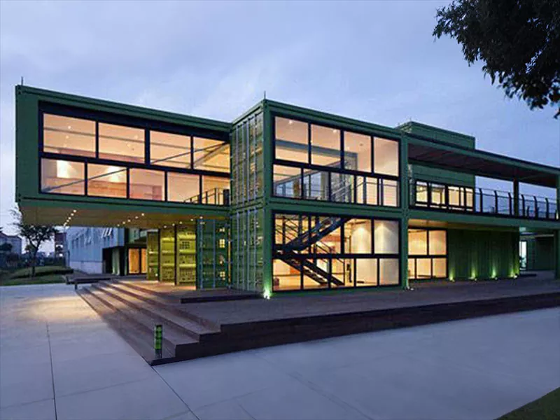 Prefab Light болаттан жасалған модульдік вилла Үйдің ғимараты